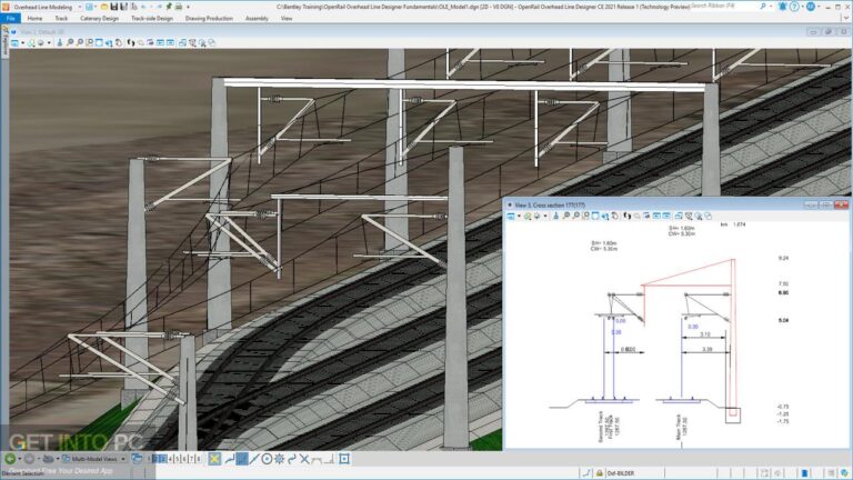 OpenRail Overhead Line Designer CONNECT Edition 2021 Free Download