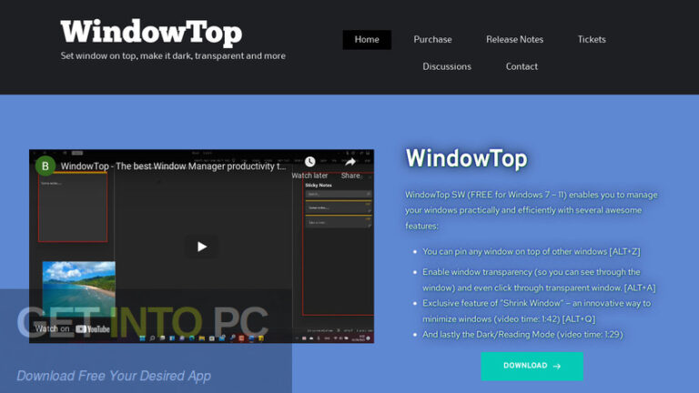 WindowTop Free Download