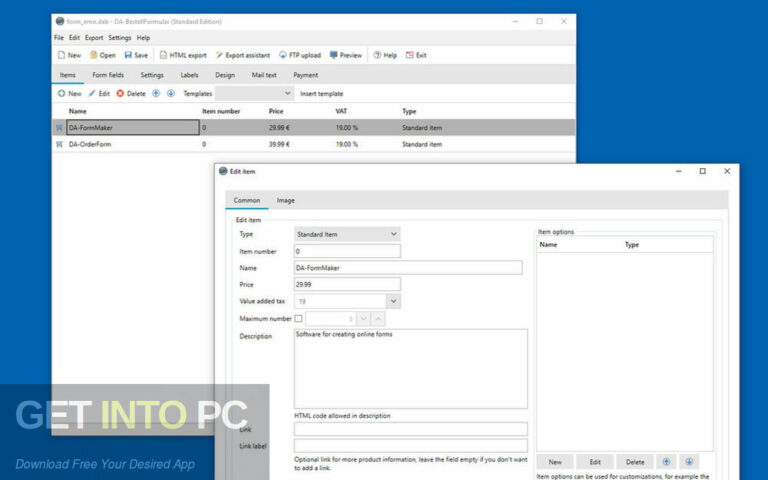 DA-Software OrderForm Free Download