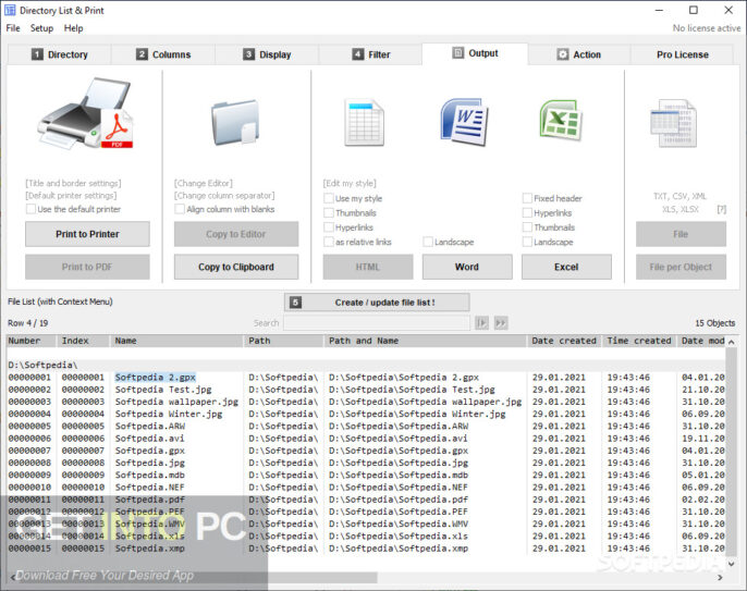 Directory List & Print 2022 Free Download