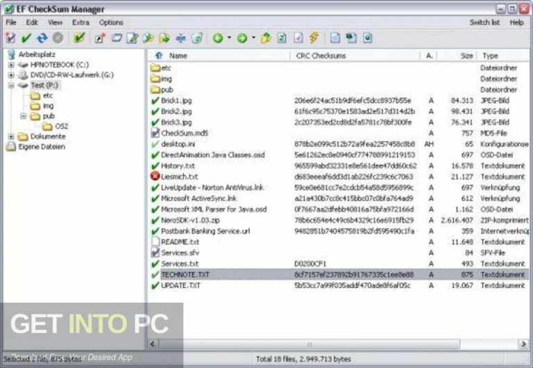 EF CheckSum Manager 2022 Free Download