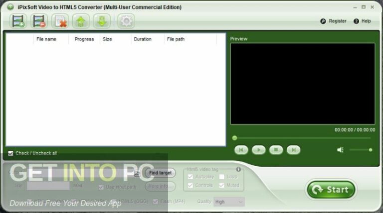 iPixSoft Video to HTML5 Converter Free Download