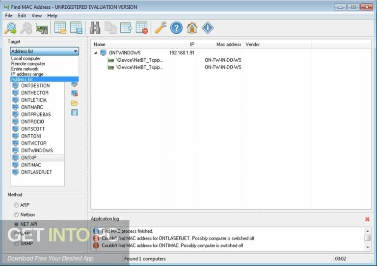 LizardSystems Find MAC Address 2022 Free Download