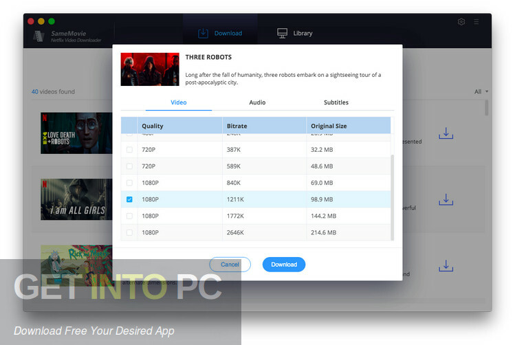 SameMovie Netflix Video Downloader Free Download