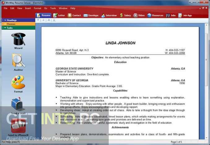 WinWay Resume Deluxe 2022 Free Download