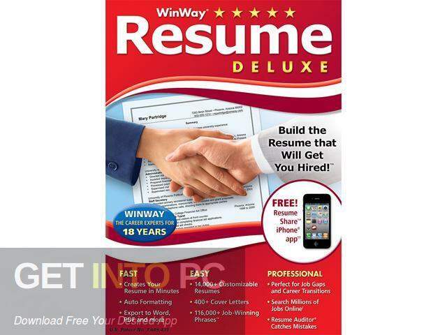 WinWay Resume Deluxe 2022 Free Download