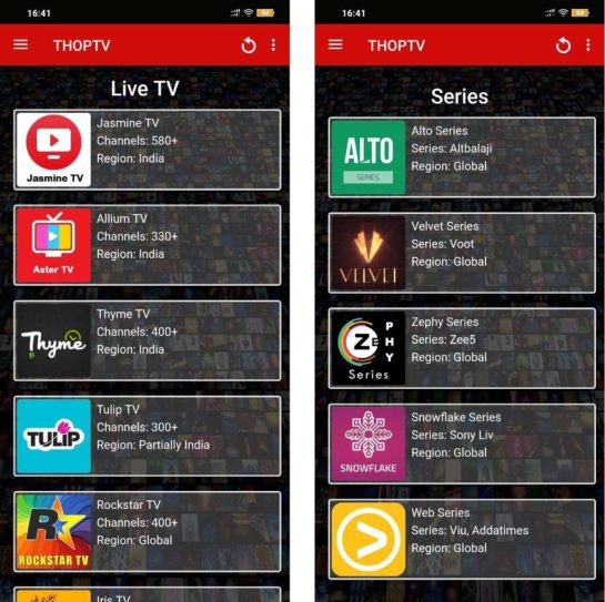 thoptv screenshot
